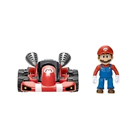 The Super Mario Bros. Movie – 2.5” Figure with Pull Back Racer – Mario