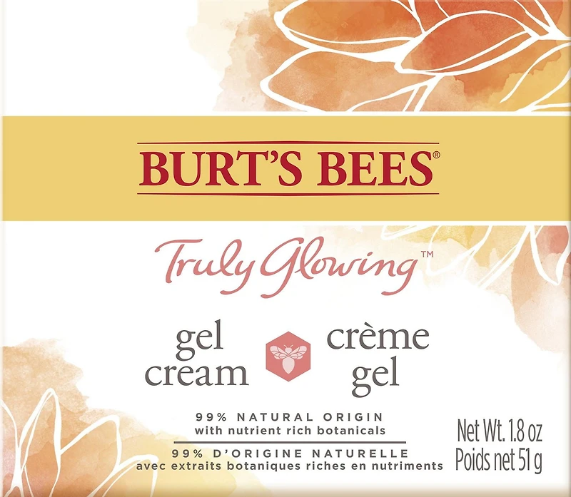 Crème gel régénératrice Truly GlowingMC de Burt’s Bees® avec complexe hydratation et éclat,
