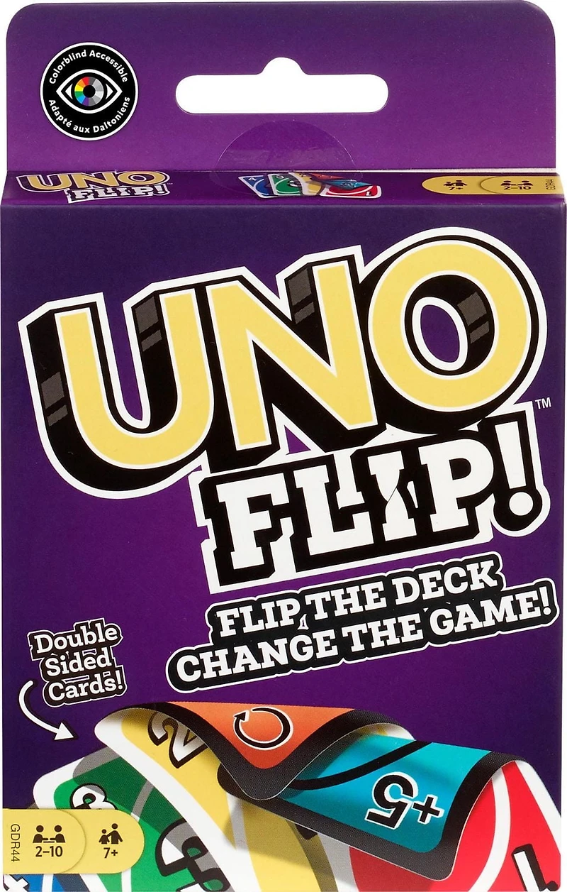 UNO Flip! Double Sided Card Game, 2-10 players