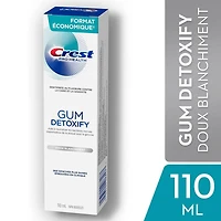 Dentifrice Crest Gum Detoxify Doux blanchiment 110 mL