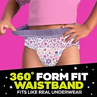 Ninjamas Nighttime Bedwetting Underwear Girl, Sizes S/M - L/XL, 34-44 Count