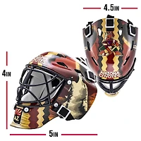 Franklin Sports Mini masque de gardien de but de hockey avec logo de l'équipe de la NHL de Coyotes avec étui – Masque de gardien de but de collection avec logos et couleurs officiels de la NHL