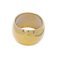 Gold Metal Round Napkin Ring - Set of 6