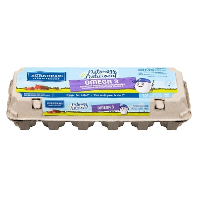 Naturegg Omega 3 Large Eggs, 12 eggs/carton