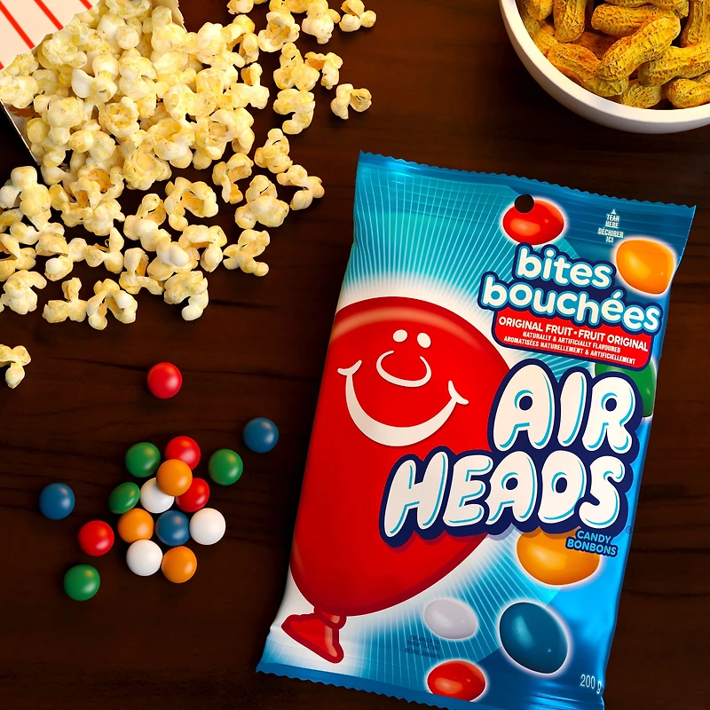 Bouchées Airheads, Bonbons fruit original, 200g E-AIR HEADS AH BOUCHES DE FRUITS