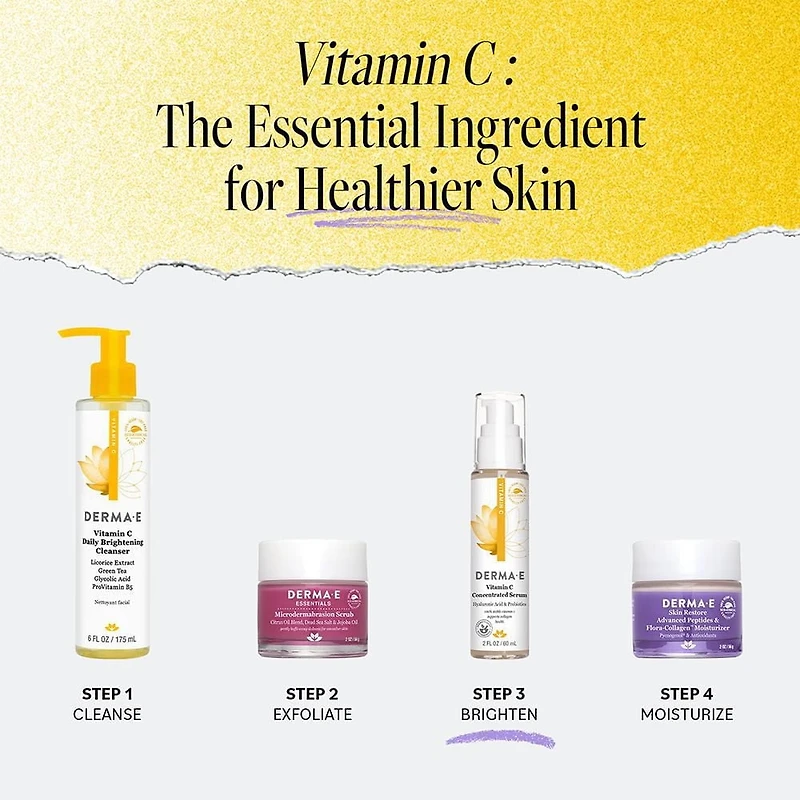 Sérum à la vitamine C avec acide hyaluronique Hydratant et éclatant, 60 ml