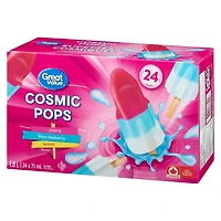 Great Value Cosmic Ice Pops in a box, 24 x 75 mL (1.8 L)
