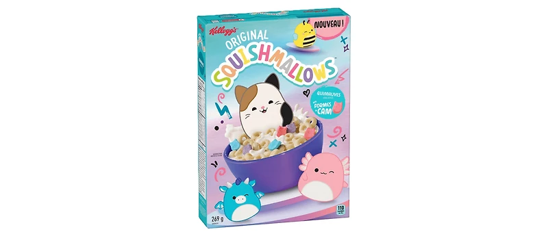 Céréales Kellogg’s® Original Squishmallows™ 269g Squishmallows Cereal Kellogg 296gx12