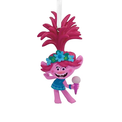Décoration de Noël – Hallmark – Poppy tenant son microphone – Les Trolls 2 : tournée mondiale – DreamWorks