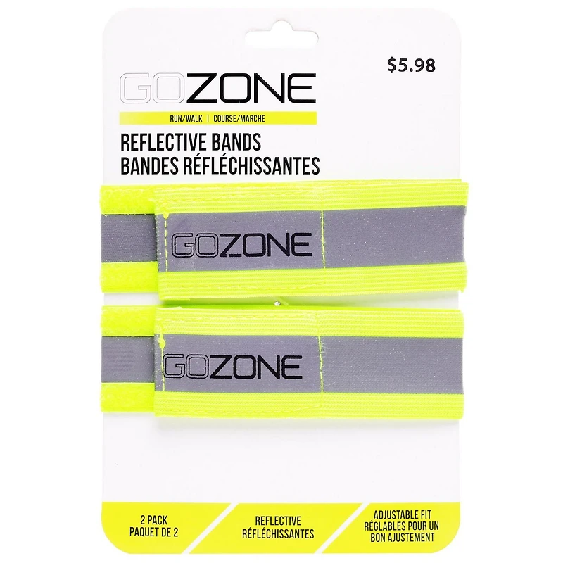 GoZone Reflective Bands – Lime/Grey, Adjustable fit