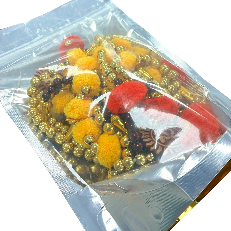 Porte Toran 36", rouge et jaune