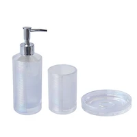 Distributeur de lotion en verre écaillé Hometrends, distributeur de savon de couleur irisée, 1 pompe à savon et pompe à lotion pour cuisine, salle de bain ou hôtel