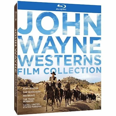 Collection de films westerns de John Wayne : Fort Apache / Les chercheurs / Rio Bravo / Les voleurs de train / Cahill : Maréchal des États-Unis (Blu-ray Digi-Book)