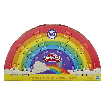 Ensemble de 40 pots de pâte Play-Doh atoxique aux couleurs de l'arc-en-ciel
