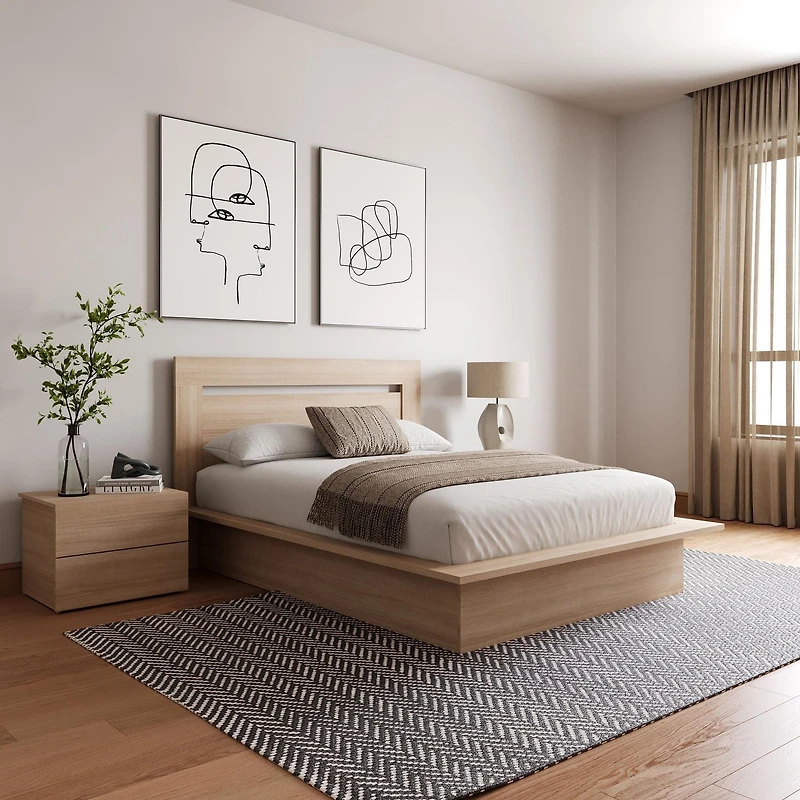 Nexera Malibu Ensemble de chambre à coucher 4 pièces