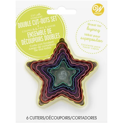Ensemble de découpoirs doubles Étoiles pour pâte à sucre Wilton