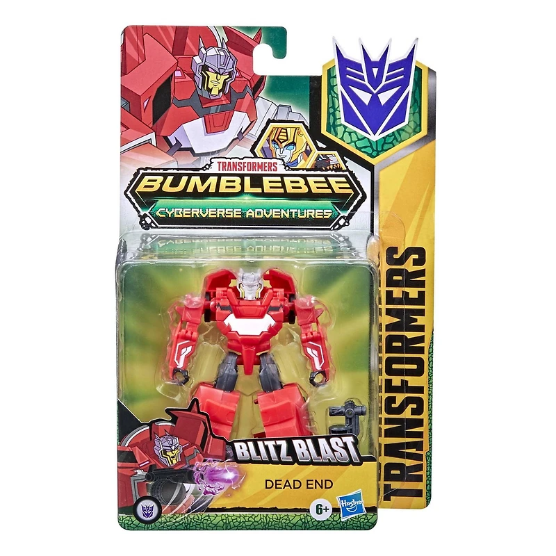 Transformers Toys Bumblebee Cyberverse Adventures Dinobots Unite Warrior Class Dead End Action Attackers Figure, Ages 6 and Up, 5.4-inch