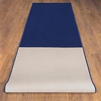Tapis de couloir à motif de solide à sous-couche en caoutchouc de la collection Ottohome