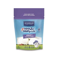 Fermes Burnbrae Pochette de 6 OEUFSpresto ! Omega 3 cuits durs
