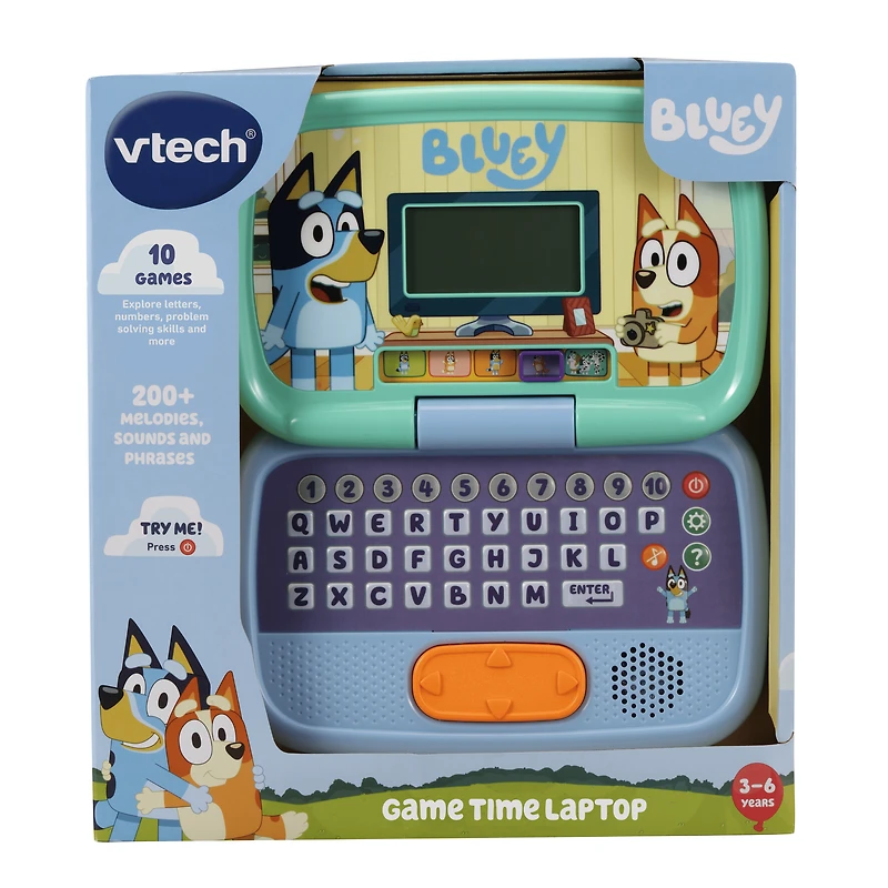 VTech® Bluey Game Time Laptop - English Version, 3-6 Years