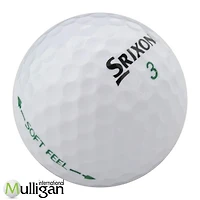 Mulligan - 12 balles de golf récupérées Srixon Soft Feel 5A Pristine, Blanc