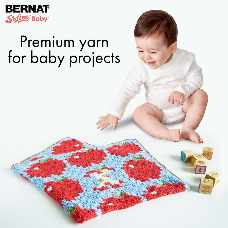 Bernat® Fil Softee® Baby™, Acrylique #3 DK, 5oz/140g, 362 Yards Fil haut de gamme doux et facile d'entretien