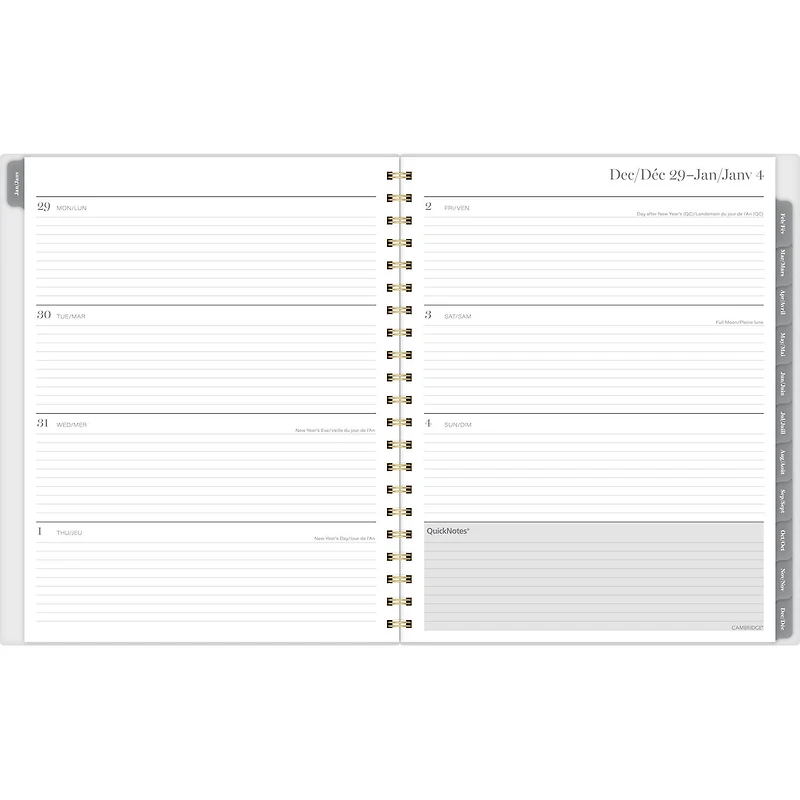 2026 Cambridge® Emerson Dot Large Weekly Planner