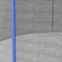 Soozier 14ft Trampoline Net Replacement with 8 Poles and Zippered Entrance