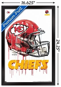 NFL Kansas City Chiefs - Drip Helmet 20 Wall Poster