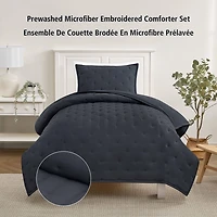 Mainstays 3-Piece Comforter Set, Greystone, Double Queen, Double Queen