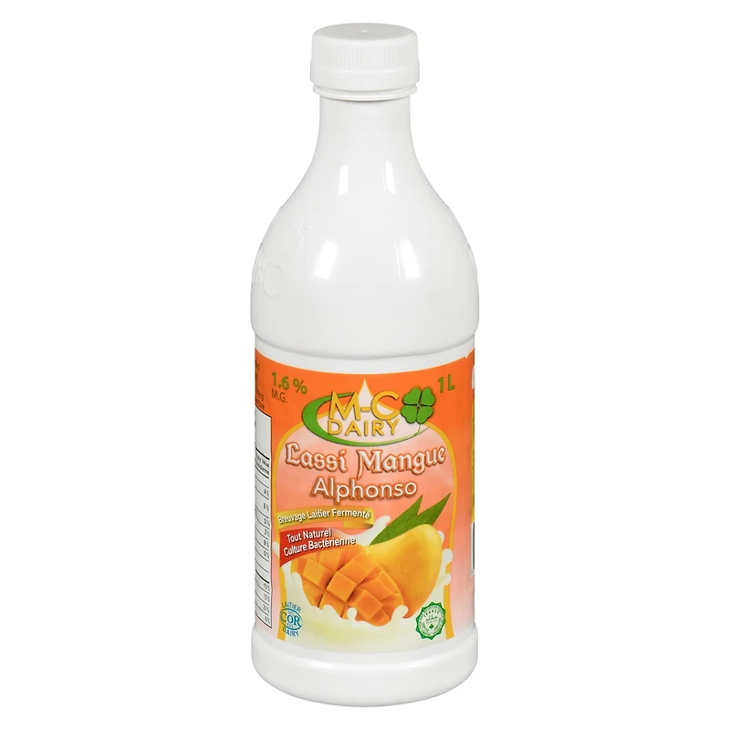 Lassi à saveur de mangue Alphonse MC Dairy à M.G. 1,6 % 1 l