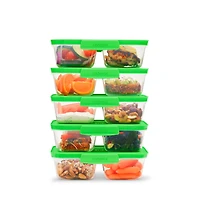 Récipients pour la préparation des repas Sistema NEST IT, 870 ml, vert (la couleur peut varier). paquet de 5 Sans BPA