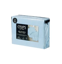 Chaps Couverture régulière en polaire de flanelle douce et soyeuse Bleu King Couverture régulière confortable bleu trèsgrandlit