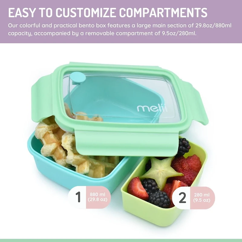 Bento Box with Removable Divider