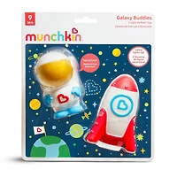 Munchkin Galaxy Buddies™ Water Safe Light Up Bath Toy Set - Astronaut & Rocket Ship