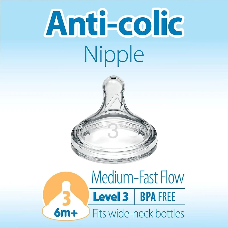 Dr. Brown’s Natural Flow® Anti-Colic Options+™ Wide-Neck Baby Bottle 11 oz/330 mL, 2 pack, 2 pack