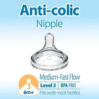 Dr. Brown’s Natural Flow® Anti-Colic Options+™ Wide-Neck Baby Bottle 11 oz/330 mL, 2 pack, 2 pack