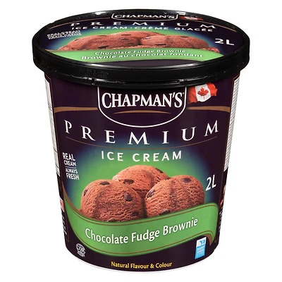 Chapman's Premium Chocolate Fudge Brownie Ice Cream in a Tub 2L