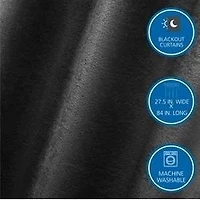 Mainstays 4 panneaux de rideau occultants en son genre, ensemble de 4, blanc, 28 po L x 84 po L