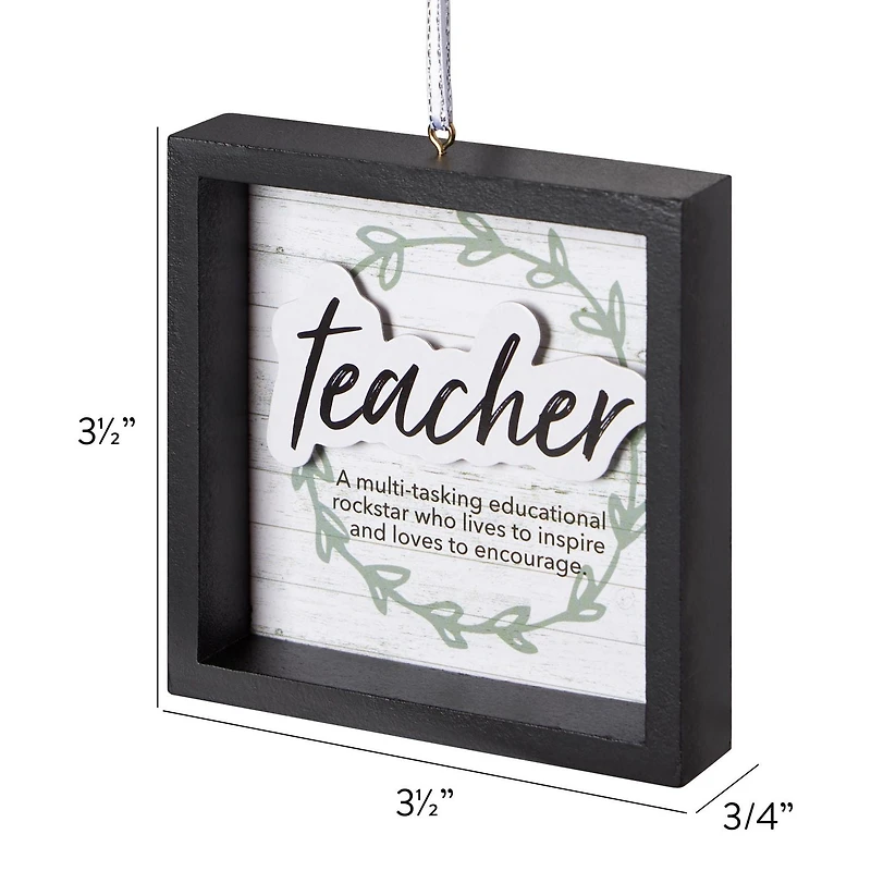 Holiday Time Teacher Ornament
