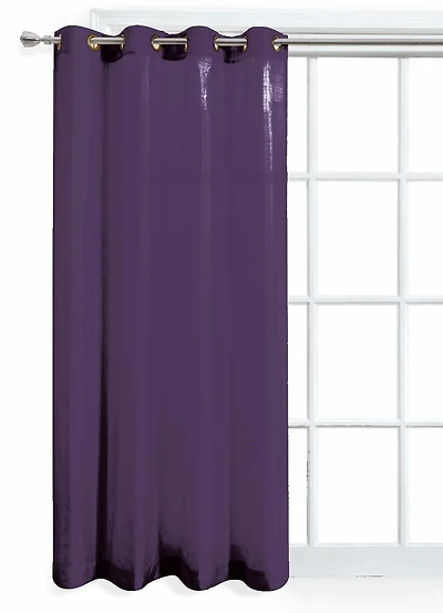 MAINSTAYS Faux Silk  Purple Window Panel