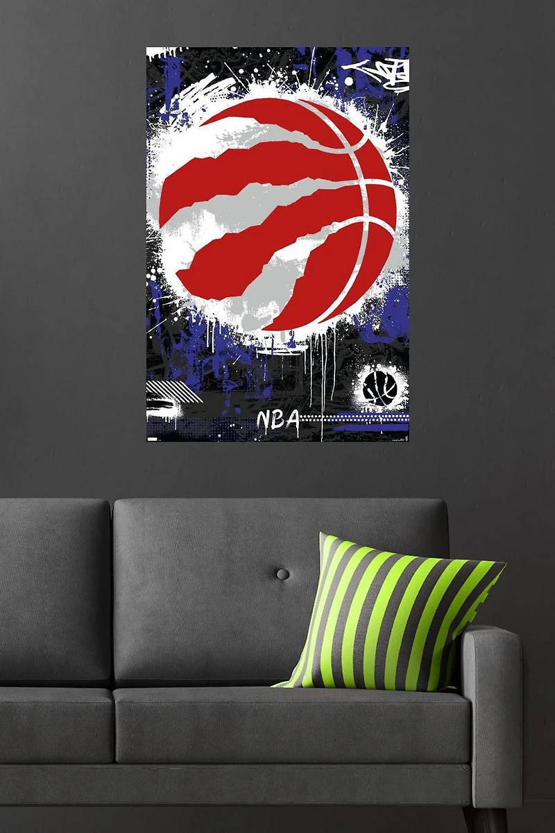 NBA Toronto Raptors - Maximalist Logo 23 Wall Poster, 22.375" x 34"