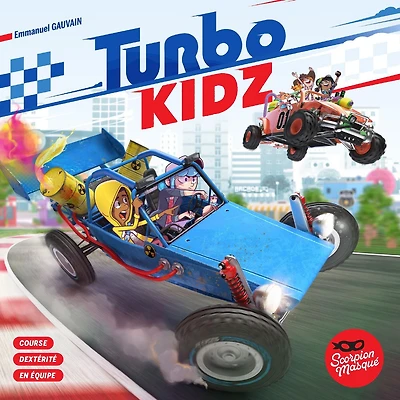 Turbo Kidz - FR - Jeu de Société - Scorpion Masqué Course - Dexterité - Équipes