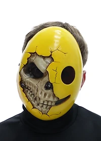 Façon de célébrer l'accessoire de costume de masque de sourire de crâne d'halloween unisexe adulte