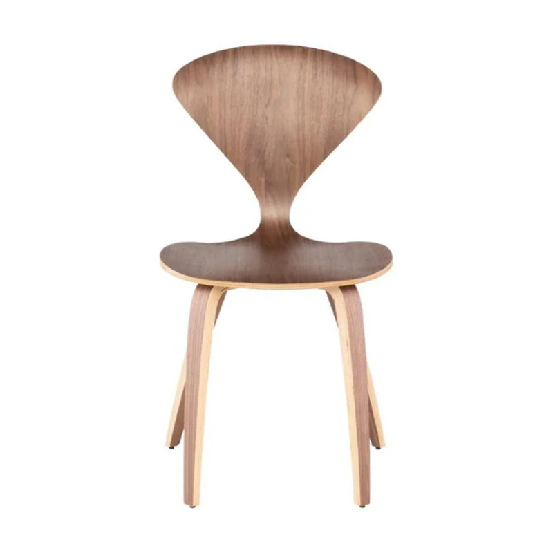 Lot de 2 chaises de salle à manger en bois de style Sarine – Construction en bois de noyer, design robuste et intemporel pour salle à manger ou cuisine