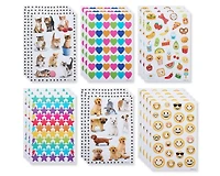 American Greetings - Autocollants pour enfants, formes assorties, animaux et visages souriants (599 autocollants)