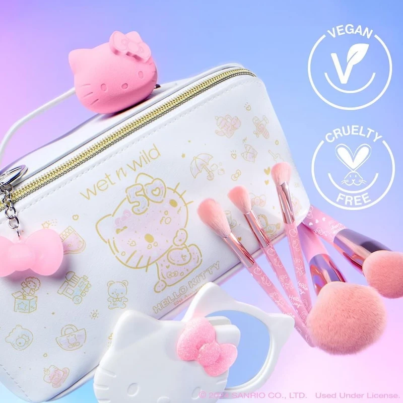 Hello Kitty 5-Piece Makeup Brush Set