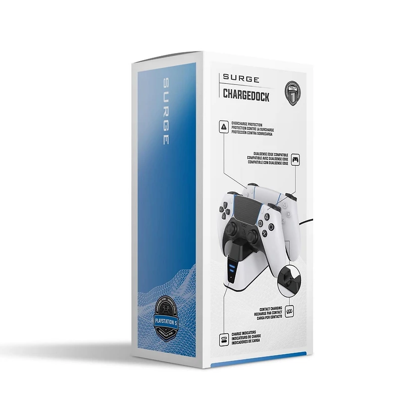 Surge Dual Charge Dock for PlayStation 5 DualSense & Edge Controllers