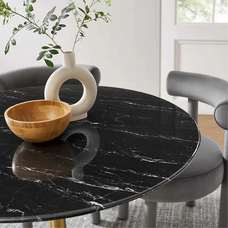 Table à manger urbaine abstraite 36"