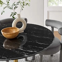 Table à manger urbaine abstraite 36"